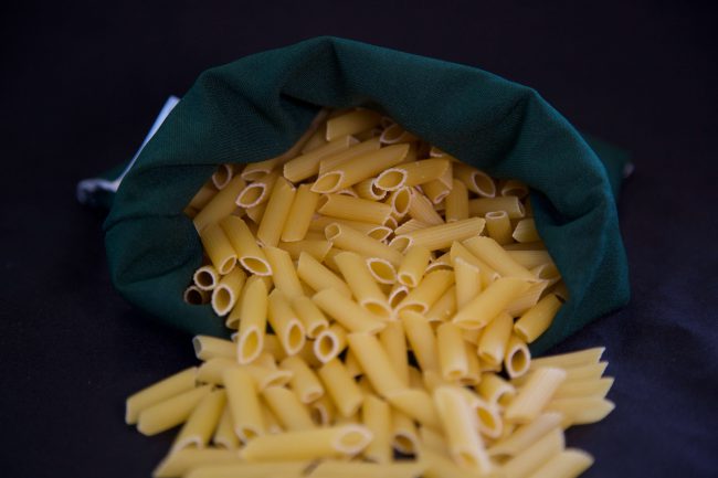 Package-free penne pasta