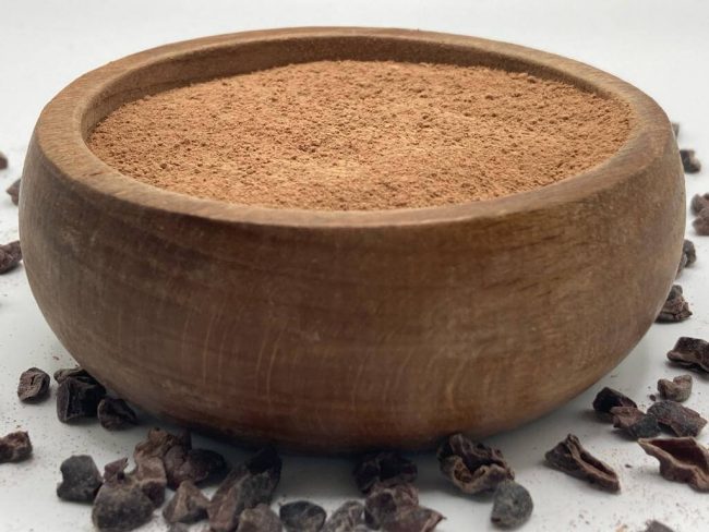 Raw organic cocoa powder