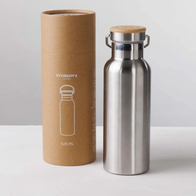Silver thermal bottle